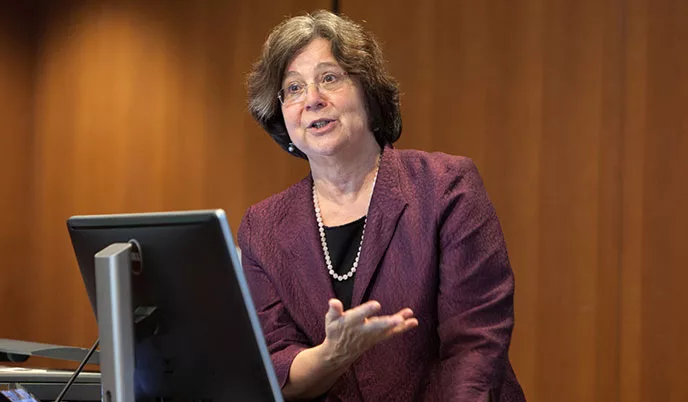 Susan Lederer, PhD ’87, welcomes lively discussion.
