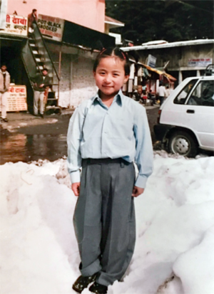 Sonam Dolma, at about age 7, at Tibetan Children’s Village, a boarding school in Dharamsala, India