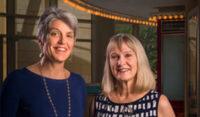 Medical school classmates Gail Allen and Elizabeth Neary