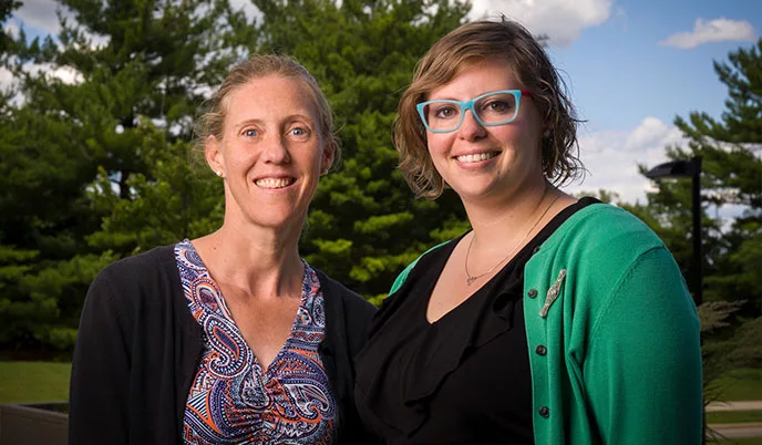 Kristen Malecki (left) and Shannah Eggers.