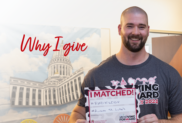 Alum Dan Schroeder matched into radiology at Aurora St. Luke's