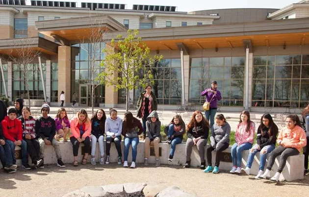 Middle and high school students attending the indigenous health and wellness day