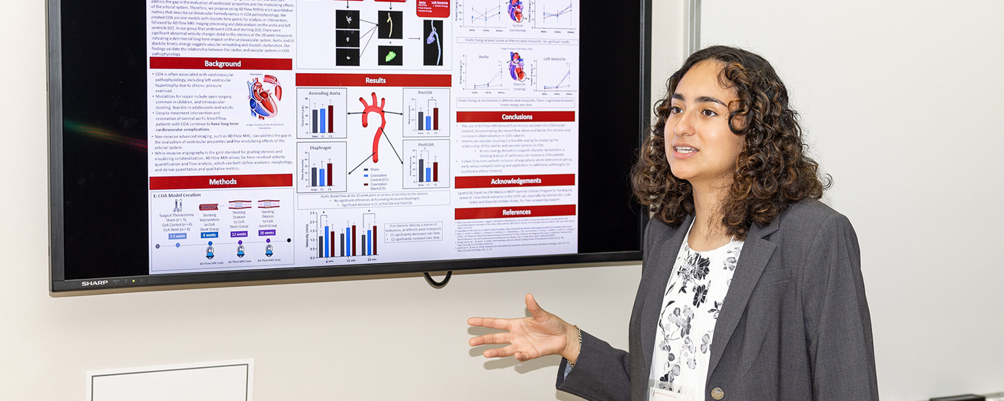 Summer Scholar Jeprika Rodriguez presenting research