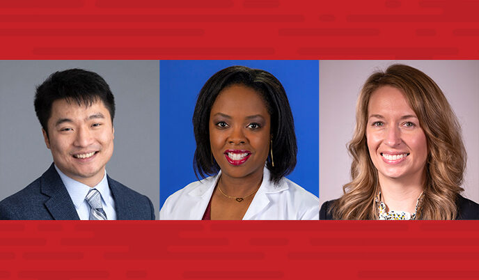 Neurologists Clarence T. Li, Temitayo Oyegbile-Chidi and Vanesa Botsford