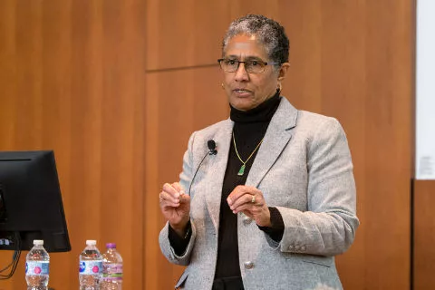 Denise Rodgers speaking at the Diversity Summit