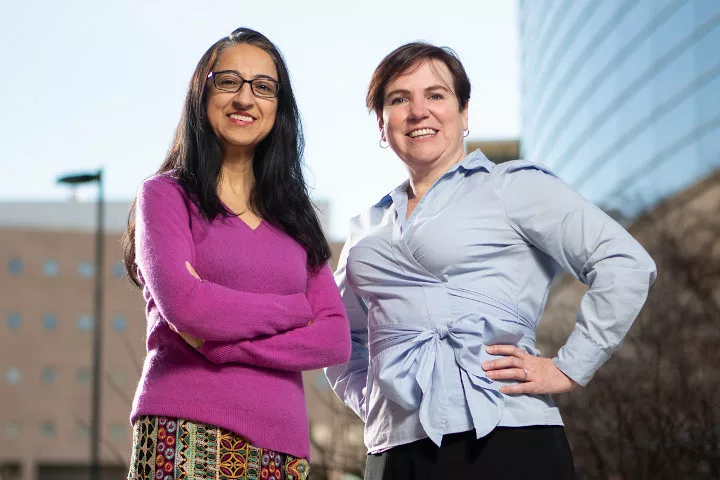 Clinical trials leaders Nasia Safdar and Elizabeth Nugent